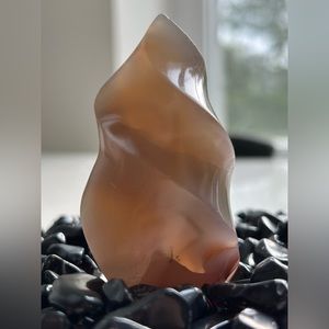 Small Opaque Druzy Orca Flame